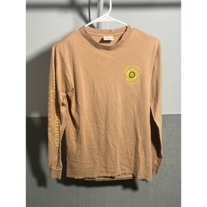 Simply Southern Collection Women's Small Tan Be Sweet & Bumble Sunflower Long